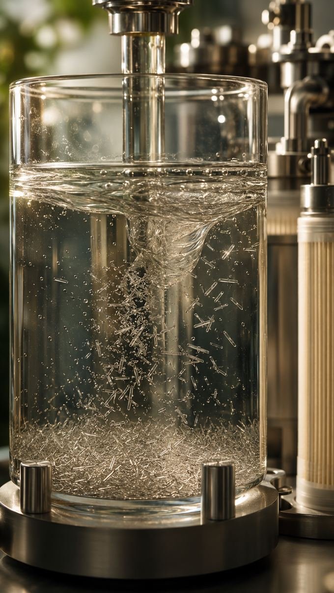 Purification vessel with spicules